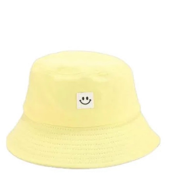 Bright Yellow Smiley Face Bucket Hat - Picture 3 of 3